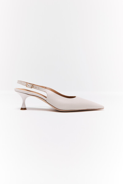 Туфлі slingback  Молочні