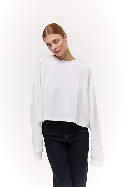 Лонгслів базовий oversize Білий