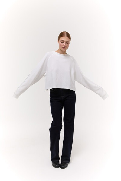 Лонгслів базовий oversize Білий