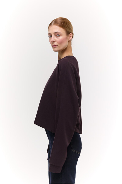 Лонгслів базовий oversize Бордовий