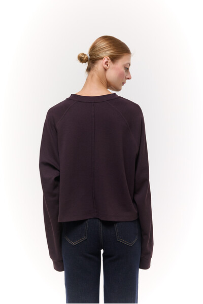 Лонгслів базовий oversize Бордовий