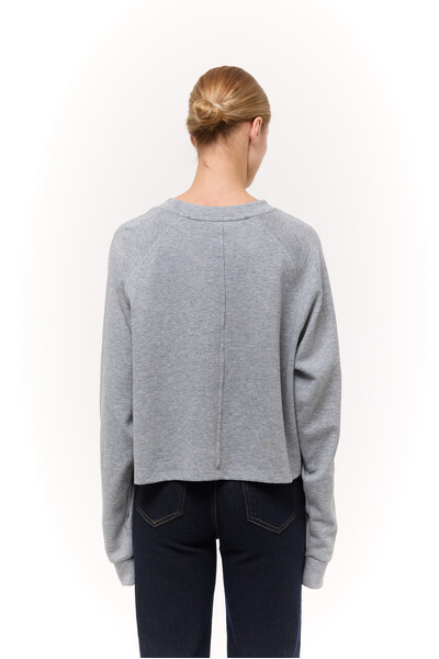 Лонгслів базовий oversize Сірий