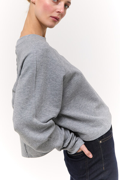 Лонгслів базовий oversize Сірий