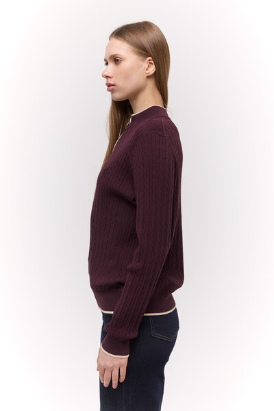 Поло на блискавці Бордове