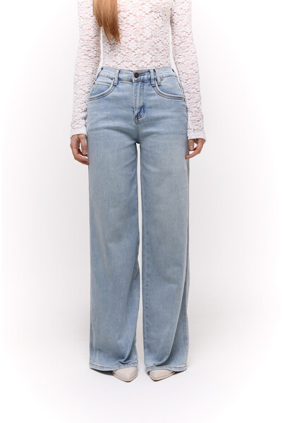 Джинси  wide leg Голубі