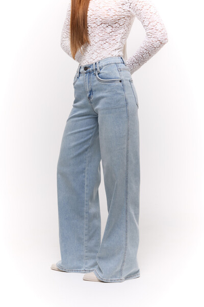 Джинси  wide leg Голубі