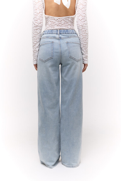 Джинси  wide leg Голубі
