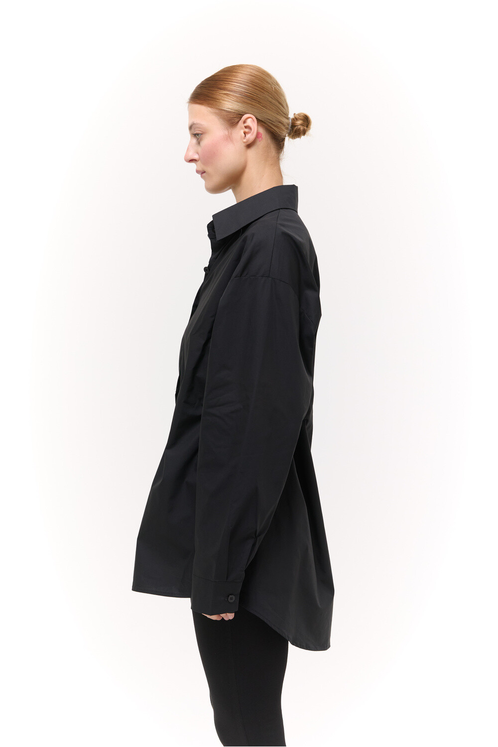 Сорочка Oversize з ланцюжком Чорна